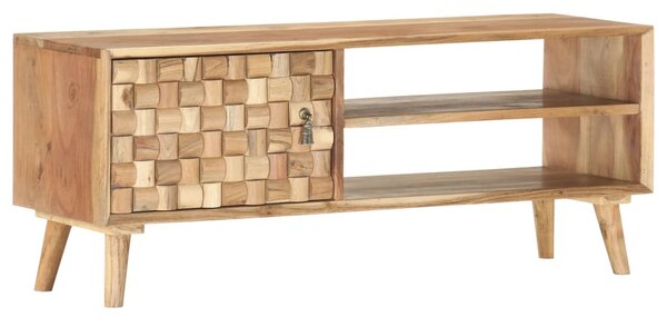 Tömör akácfa TV-szekrény 100 x 35 x 40 cm