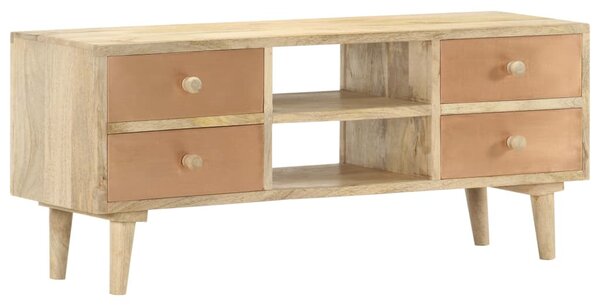 Tömör mangófa TV-szekrény 110 x 30 x 45 cm