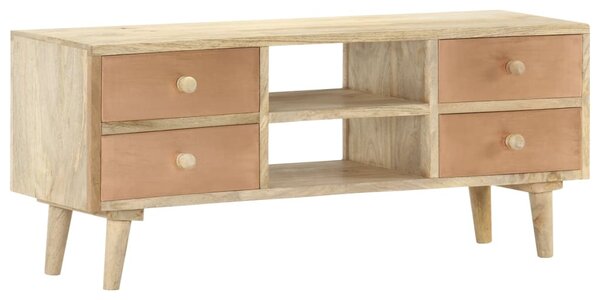 Tömör mangófa TV-szekrény 110 x 30 x 45 cm