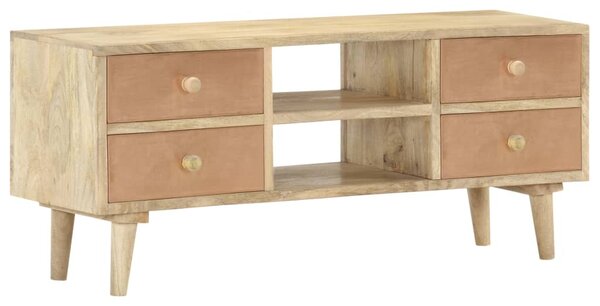 Tömör mangófa TV-szekrény 110 x 30 x 45 cm