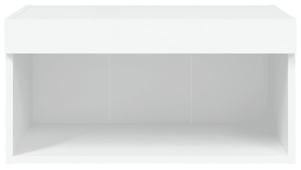 Fehér TV-szekrény LED-világítással 60 x 30 x 30 cm