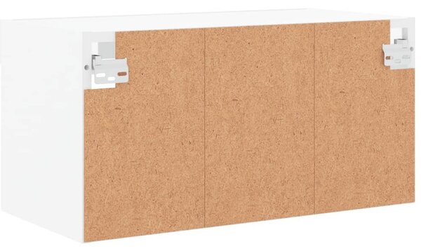 Fehér TV-szekrény LED-világítással 60 x 30 x 30 cm