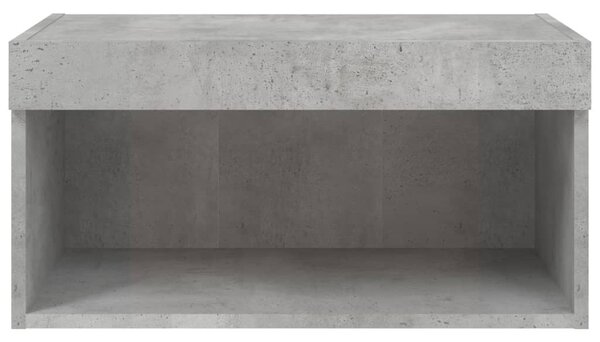 Betonszürke TV-szekrény LED-világítással 60 x 30 x 30 cm