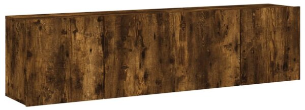 2 db füstös tölgy színű fali TV-szekrény 80 x 30 x 41 cm