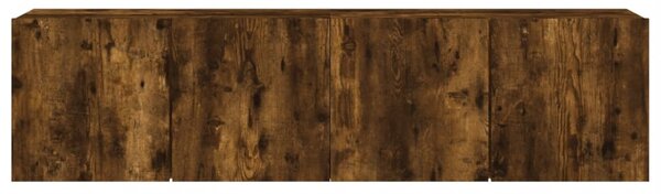 2 db füstös tölgy színű fali TV-szekrény 80 x 30 x 41 cm