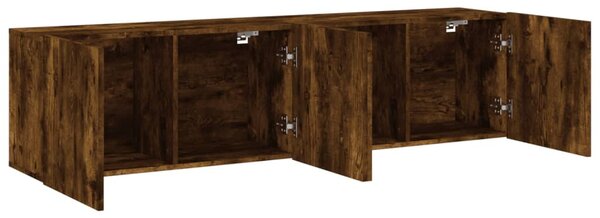2 db füstös tölgy színű fali TV-szekrény 80 x 30 x 41 cm