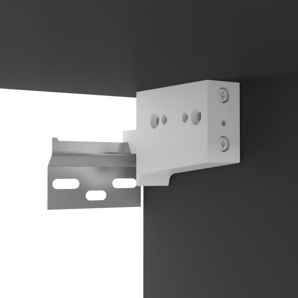 Fekete szerelt fa függő TV-szekrény 100 x 30 x 26,5 cm