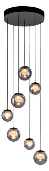 Függőlámpa PURE, Popup, dimmable, Szürke, Nappali, Üveg
