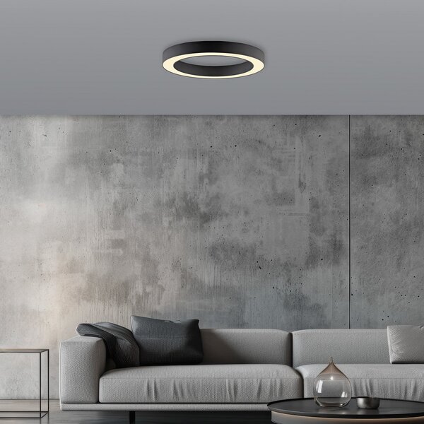 Mennyezeti Lámpa PURE, Lines, dimmable, Fekete, Nappali, Fém, Modern