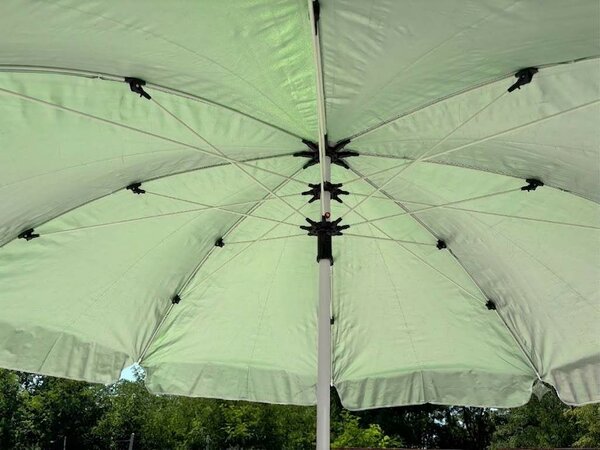 220 cm üvegszálas prémium UV állóbb napernyő zöld színű Monivel (új)