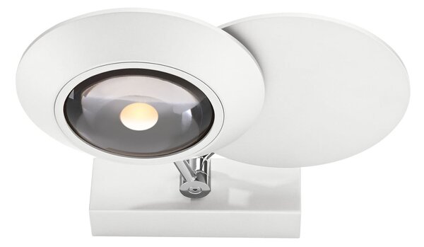 Fali Lámpa PURE, Oculis, dimmable, Fehér, Hálószoba, Fém, Modern