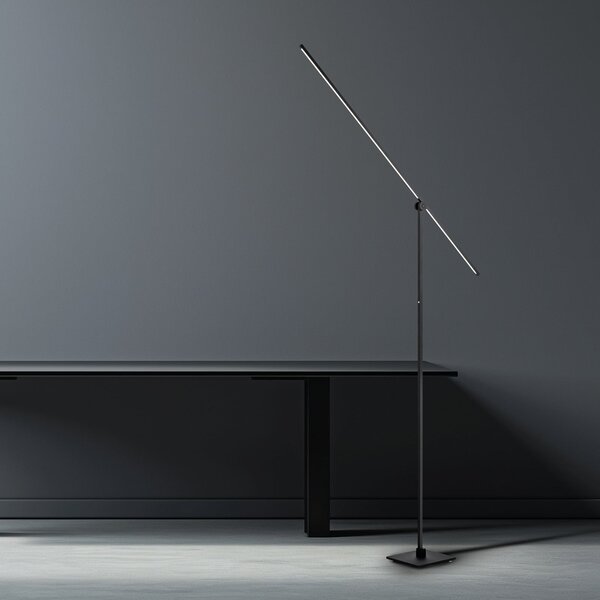 Állólámpa PURE, PURE Grafo, dimmable, Fekete, Nappali, Fém, Modern