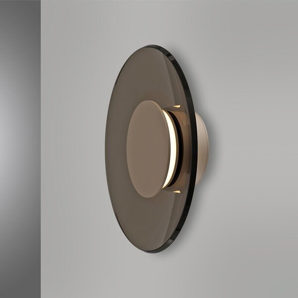 Fali Lámpa PURE, PURE Moon, dimmable, Bronz / Öreg Sárgaréz, Nappali, Üveg, Modern