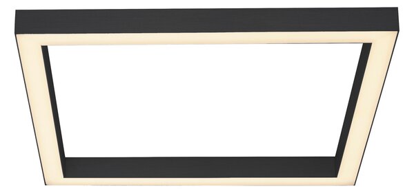 Mennyezeti Lámpa PURE, PURE Lines Square, dimmable, Fekete, Nappali, Fém, Modern