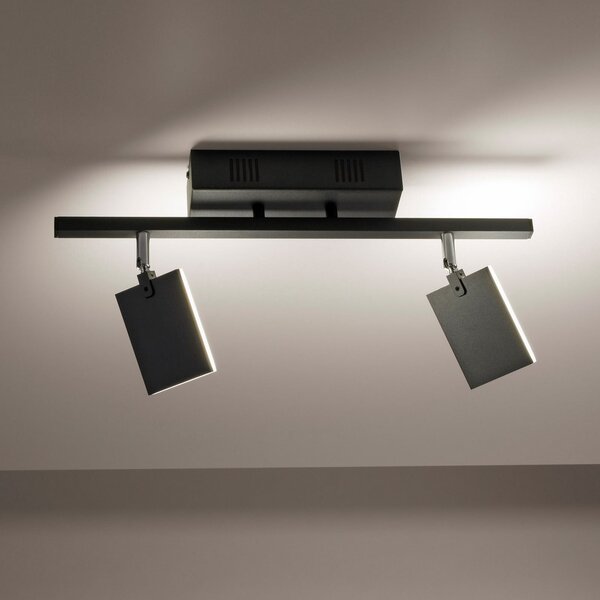 Mennyezeti Lámpa PURE, Mira, dimmable, Fekete, Nappali, Fém, Modern