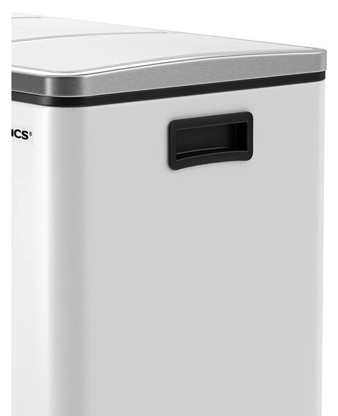 Szelektív szemeteskuka 3x18L, fehér