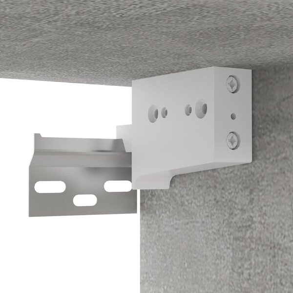 2 db betonszürke szerelt fa cipősszekrény 31,5 x 35 x 70 cm