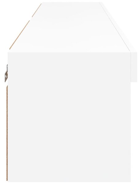 2 db fehér TV-szekrény LED-világítással 60 x 30 x 30 cm