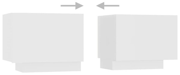 Fehér forgácslap éjjeliszekrény 100 x 35 x 40 cm