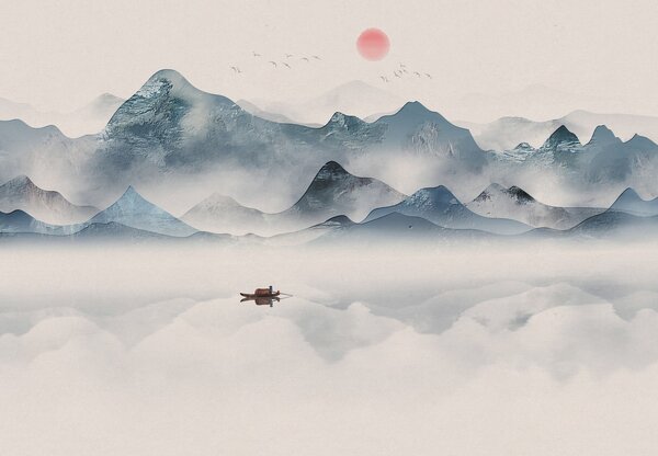 Fotótapéta - Táj textúrával (147x102 cm)
