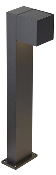 Kültéri lámpa fekete 65 cm LED-del IP64-es védettséggel, halvány fénnyel és napelemmel - Charlene