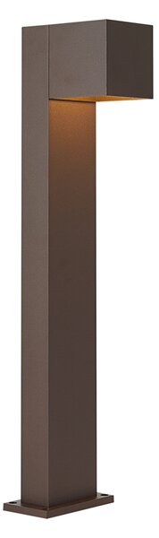 Kültéri lámpa rozsdabarna 65 cm LED-del IP64-es védettséggel, halvány fénnyel és napelemmel - Charlene