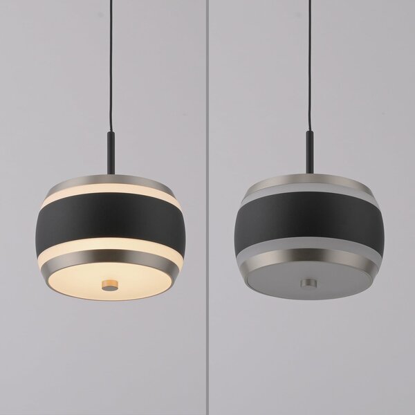 Függőlámpa PURE, Falling Rings, dimmable, Fekete, Nappali, Fém, Modern