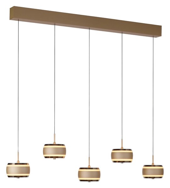 Függőlámpa PURE, Falling Rings, dimmable, Bronz / Öreg Sárgaréz, Nappali, Fém, Modern