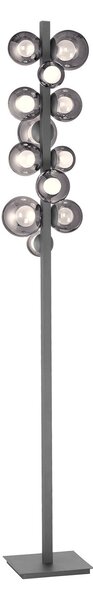 Állólámpa PURE, Popup, dimmable, Szürke, Nappali, Alumínium, Modern