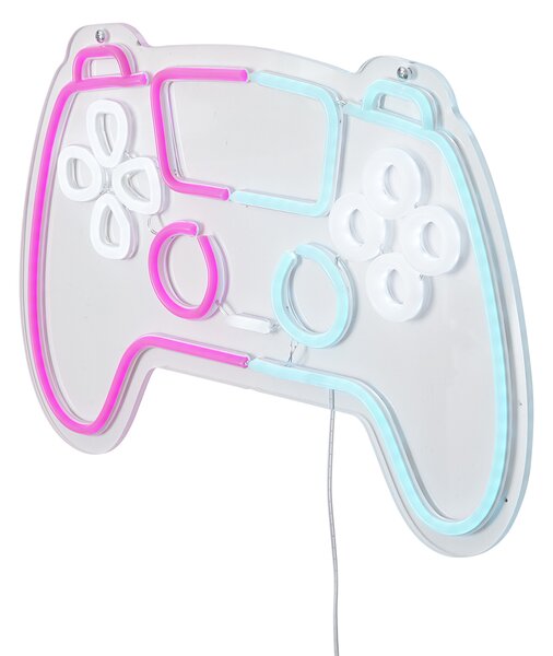 Neon fali lámpa rózsaszín kékkel LED-del - Controller