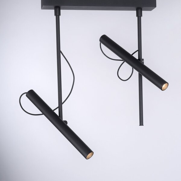 Mennyezeti Lámpa PURE, Pure Tutua, dimmable, Fekete, Nappali, Fém, Modern