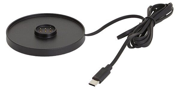 Kültéri asztali lámpa fekete, újratölthető, töltőállomással, IP65 - Grill