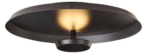 Modern mennyezeti lámpa matt fekete LED-del, 3 lépésben dimmelhető - Sombra