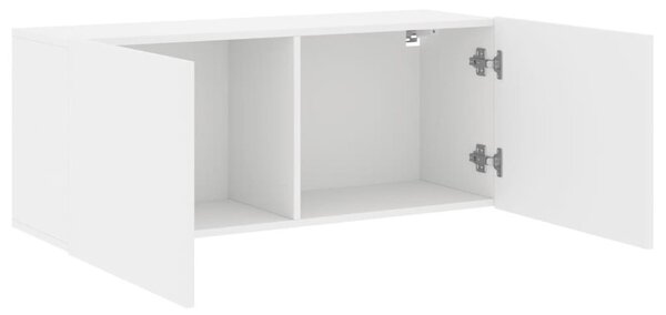 Fehér falra szerelhető TV-szekrény 100 x 30 x 41 cm
