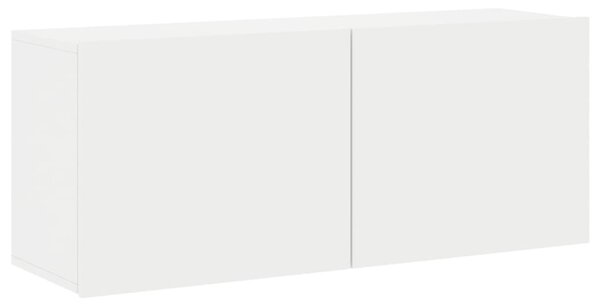 Fehér falra szerelhető TV-szekrény 100 x 30 x 41 cm