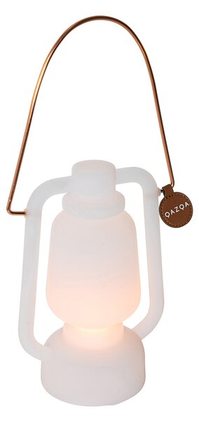 Asztali lámpa újratölthető 22 cm IP44 fehér - Storm Mini