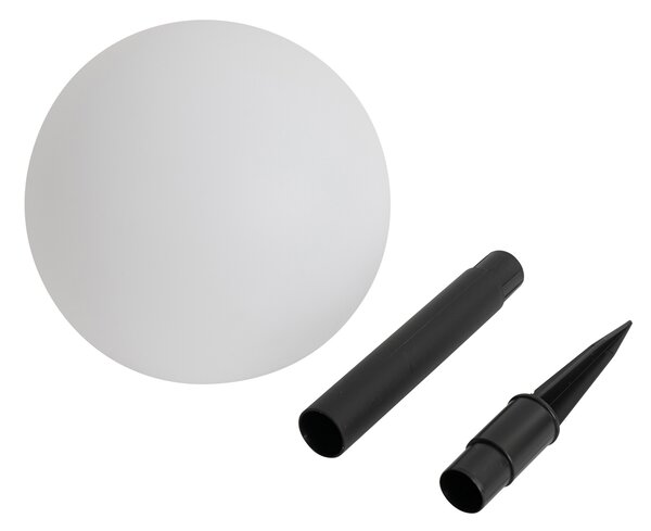 3 db fehér kültéri állólámpa szett, beépített LED napelemes IP44 - Ludger