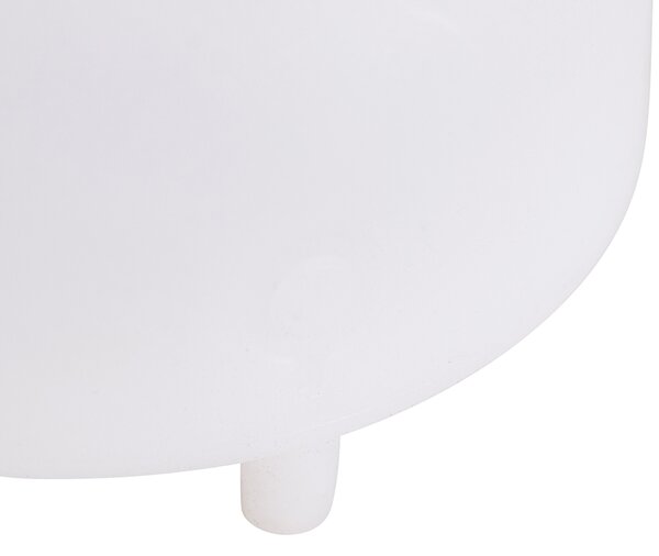 Asztali lámpa fehér IP44 Bluetooth hangszóróval - Storm Music