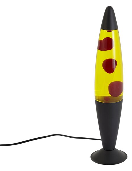 Láva lámpa sárga piros viasszal, LED-del - Molten Lava