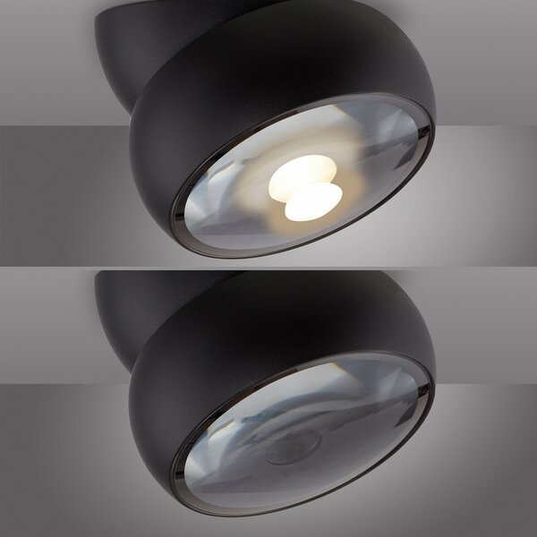 Mennyezeti Lámpa PURE, Move, dimmable, Fekete, Nappali, Fém, Modern