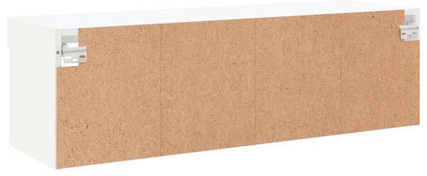 Fehér TV-szekrény LED-világítással 100 x 30 x 30 cm
