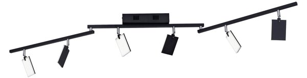 Mennyezeti Lámpa PURE, Mira, dimmable, Fekete, Nappali, Fém, Modern