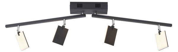 Mennyezeti Lámpa PURE, Mira, dimmable, Fekete, Nappali, Fém, Modern