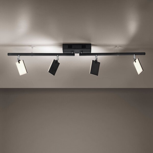 Mennyezeti Lámpa PURE, Mira, dimmable, Fekete, Nappali, Fém, Modern