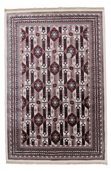 Gépi perzsa szőnyeg bézs Afghan 200x300 klasszikus nappali szőnyeg