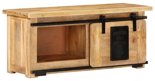Tömör mangófa TV-szekrény 90 x 35 x 40 cm