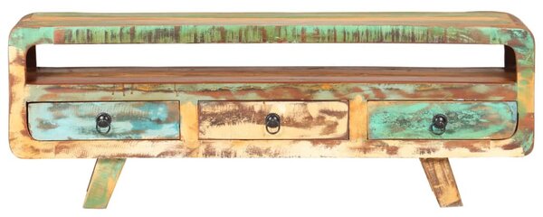 Tömör újrahasznosított fa TV-szekrény 117 x 30 x 41 cm