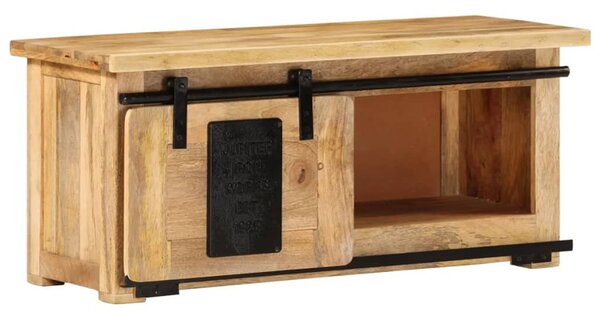 Tömör mangófa TV-szekrény 90 x 35 x 40 cm