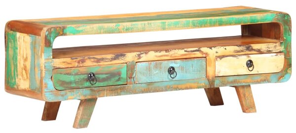 Tömör újrahasznosított fa TV-szekrény 117 x 30 x 41 cm