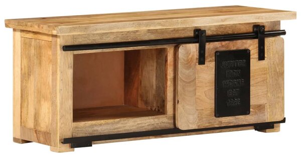 Tömör mangófa TV-szekrény 90 x 35 x 40 cm